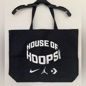 House of Hoops Black Tote Bag